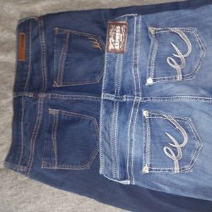 2 pairs of express jeans